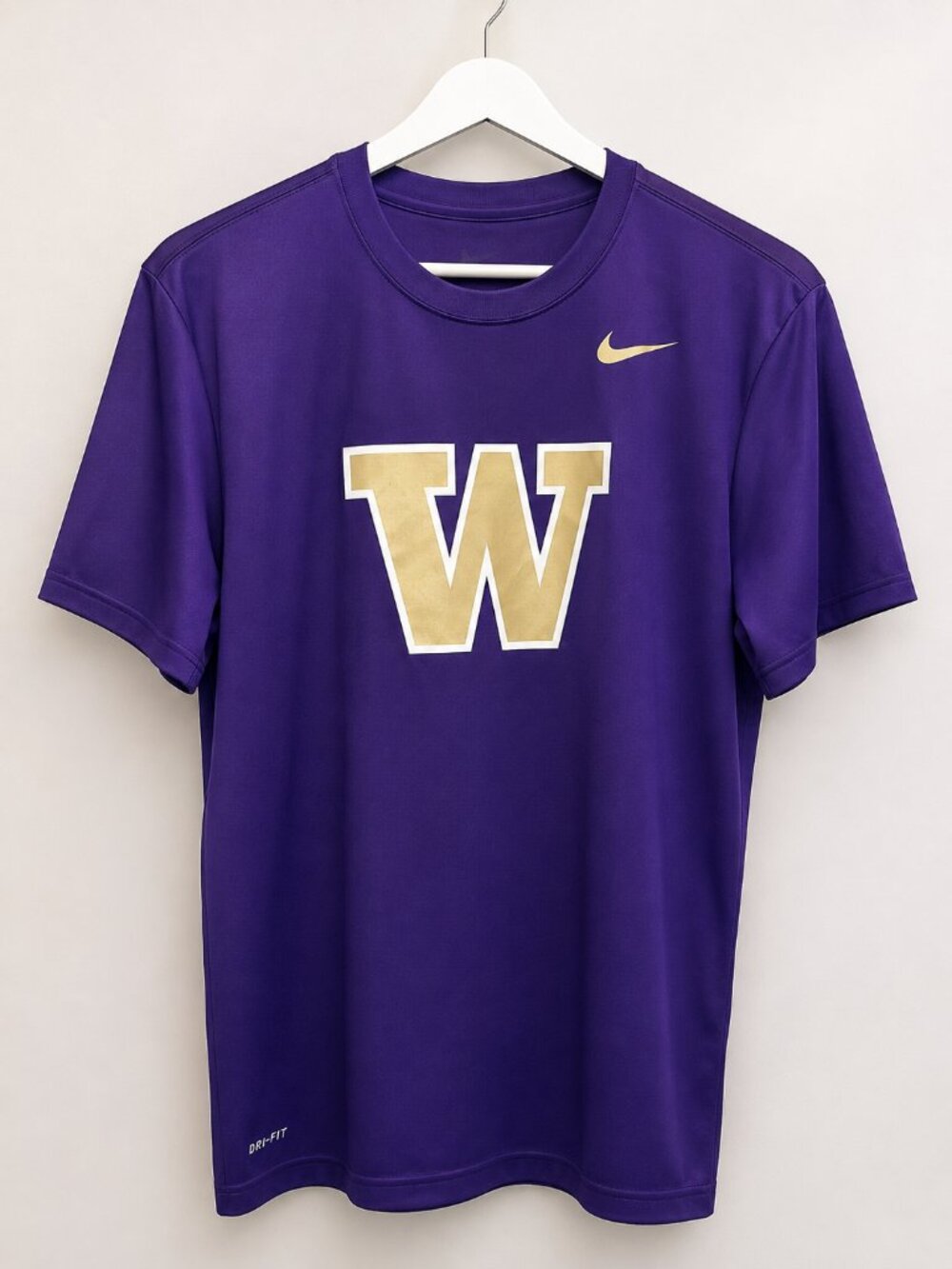 Nike Washington Huskies Purple Gold W Athletic T-Shirt Men's M